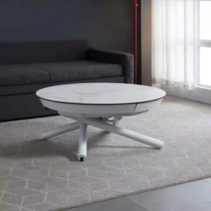elegant-modern- marble-round-coffee-table-extendable-dining-table