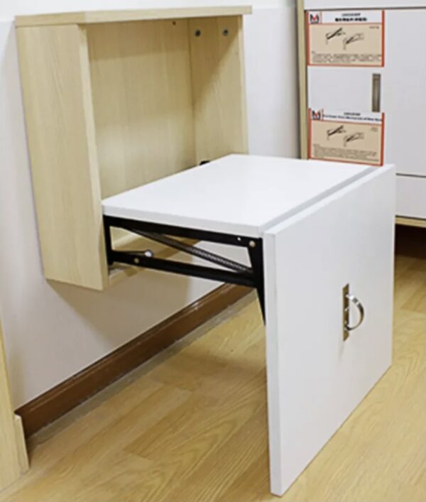 collapsible-shoe-changing-seat-metal-hardware-mechanism